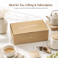Boîtes d'emballage en papier kraft biodégradable personnalisées en gros pour cosmétiques, soins de la peau, thé, bento, déjeuner, cadeaux, plantes, expédition, emballage biologique