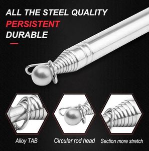 High Quality Adjustable Durable Handheld Tour Guide <b>Flag</b> Telescoping Stick Extendable Stainless Portable Flagpole - Product Image 3