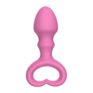 Fabricantes de productos sexuales para adultos, tapón trasero de pelo liso, masajeador anal, vibrador de cuentas de gel de sílice, tapón trasero anal