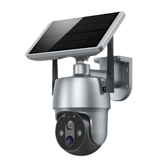 New White Solar Low Power WIFI Camera 360 Degree 1080P Wireless Monitoring Outdoor Night Vision Full Color