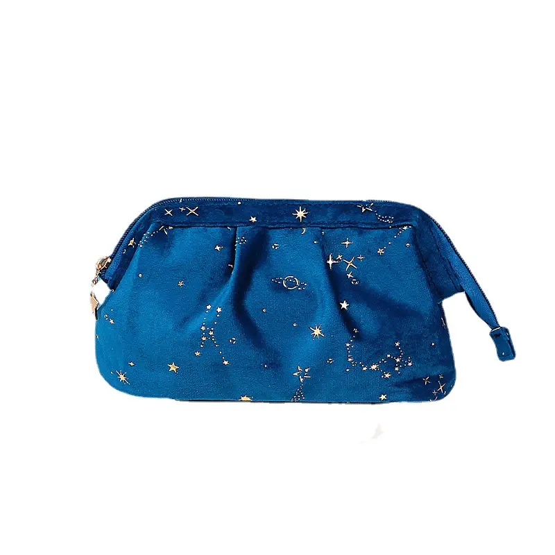 Hohe Erscheinung stufe trockene und nasse Trennung elegante vielseitige kompakte zarte Make-up Wasch beutel Velvet Cosmetic Bags