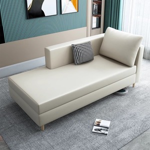 <span class=keywords><strong>Minsu</strong></span> Apartment Hotel Edler Sessel Sofa Gästezimmer Schlafzimmer Moderner Einfacher Freizeitstuhl Bequemer Liegestuhl mit Holzfußstütze - Product Image 5