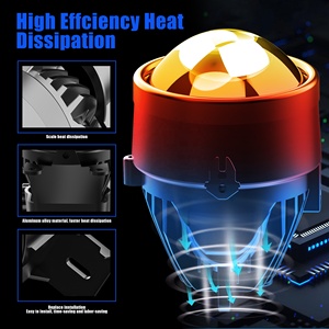 Phares LED <span class=keywords><strong>Toyota</strong></span> à succès – Feux de brouillard 3 pouces, 3 couleurs, faisceau Hi/Lo, 110W, lentilles de projecteur Bi-LED, feux de voiture, lampe de brouillard LED - Product Image 5