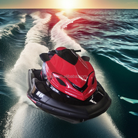 Jet ski 1400cc avec moteur 300HP, nouvelle embarcation personnelle en aluminium, bateau à moteur homologué CE, bateau rapide pour enfants