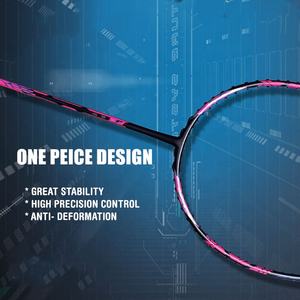 <span class=keywords><strong>Raquette</strong></span> de <span class=keywords><strong>Badminton</strong></span> Offensive en Graphite de haute qualité entièrement en carbone 32lbs <span class=keywords><strong>raquette</strong></span> de <span class=keywords><strong>Badminton</strong></span> en Fiber d'attaque professionnelle pour Backcourt Kill - Product Image 3
