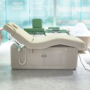 מיטת ספא יופי חשמלית מיטת פנים כסאות קוסמטיקה כיסא ריסים שולחן עיסוי גוף