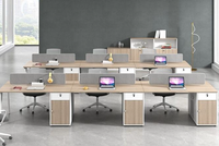 Ensemble de chaises de bureau modernes et efficaces pour une collaboration optimale, avec écran insonorisant et fonction extensible, garantie de 5 ans