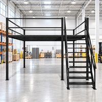 Mezzanine personnalisée et plateforme en acier, conception modulaire pour une mise en place flexible de l'agencement d'entrepôt