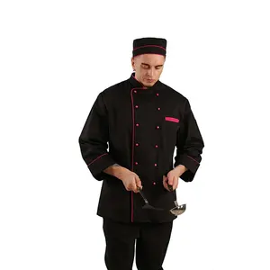 Factory Catering Uniform Suit Chef Uniform jacket for Cooking long lsleeve chef uniform coat