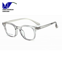 Monture de prescription carrée TR90 sur mesure OEM, taille 53-20-148, vision haute définition pour adultes unisexes, logo et emballage personnalisés