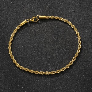 Pulsera de Acero Inoxidable Gruesa Chapada en Oro de 18k Que No Se Deslustra, Pulsera Impermeable, Pulsera de Cadena Cubana, Precio de Fábrica al por Mayor - Product Image 2