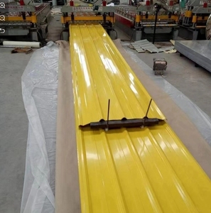 Mái ngói vật liệu xây dựng đầy màu sắc aluzinc kẽm RAL màu tráng kim loại Bảng điều chỉnh chịu nhiệt tấm lợp nhà sản xuất - Product Image 2