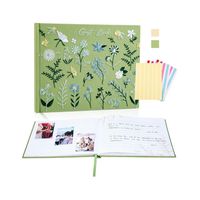 Alternatives en cuir de qualité supérieure couverture en lin blanc planificateur cahier journal blanc livre d'or en bois pour événement