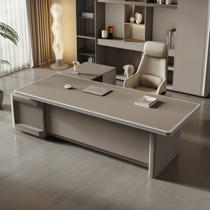 Escritorio de Oficina en Forma de L de Madera de Alta Calidad, Estilo Moderno y Lujoso para Jefe/CEO, Muebles de Oficina de Lujo - Product Image 6