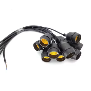 <span class=keywords><strong>Portalampada</strong></span> Impermeabile IP65 E26 E27 con Cavo Nero per Illuminazione Esterna - Product Image 3
