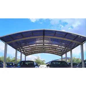 Galpão de estacionamento para ônibus luz galvanizada/construção de aço resistente galpão de carro de dossel de 10x20 pés