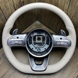 Volante Deportivo de Fibra de Carbono de Alta Calidad YLC para <span class=keywords><strong>Mercedes</strong></span>-Benz C <span class=keywords><strong>E</strong></span> S CLA GLA GLC GLE GLS W205 W213 W222 en Cuero - Product Image 2