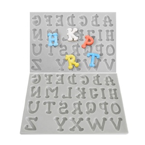 แม่พิมพ์เค้กซิลิโคนรูปทรงสี่เหลี่ยมผืนผ้า 3 มิติ ตัวอักษรภาษาจีนแบบ <span class=keywords><strong>Microsoft</strong></span> JhengHei ตัวพิมพ์ใหญ่ และตัวเลขอาหรับ 10 ตัว สำหรับงาน DIY - Product Image 1