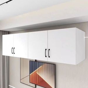 ตู้แขวนผนังครัว MDF ไม้จริง โมเดิร์น มินิมอล ปรับแต่งได้ ตู้เก็บของด้านบน - Product Image 2