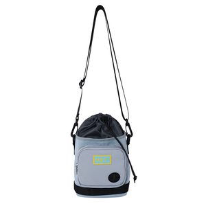 Custom <b>Drawstring</b> Dog Treat <b>Pouch</b> with Poop Bag Holder Training Bag Waist Belt OEM Private Label Pet Reward Snack Bag - Product Image 2