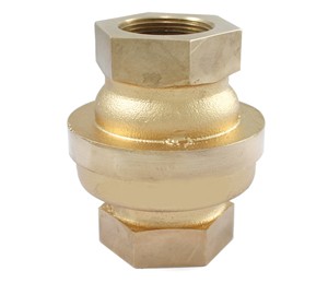 Válvula de Retención Vertical de Bronce de Calidad Premium con Asientos de Acero Inoxidable Renovable y Rosca Hembra para Plantas - Product Image 1
