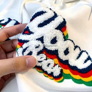 Sweat-shirt à capuche personnalisé pour homme avec logo en relief, broderie 3D, impression sérigraphique, vente en gros, 350g, coupe oversize - Product Image 4