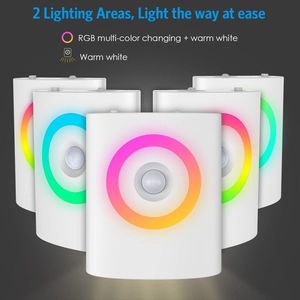 Luz nocturna con sensor de movimiento para dormitorio, luz LED blanca cálida de 2700K, regulable sin escalones, venta al por mayor. - Product Image 1