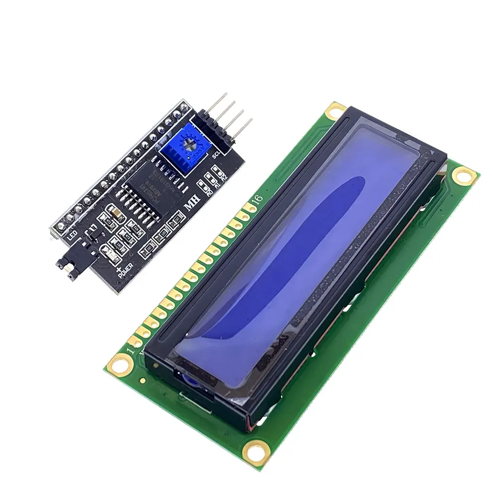 Free shipping 1602 16x2 HD44780 For Arduino Character LCD IIC I2C Serial Interface Adapter Module