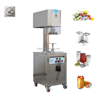 Machine de scellage semi-automatique FKJX pour boîtes rondes, alimentation manuelle, interrupteur au pied, pour le scellage des boîtes de biscuits