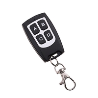 Control Remoto Universal de 4 Canales, 433mhz, Plástico y Metal, Clonación/Aprendizaje de Código, para Puerta de Garaje Enrollable
