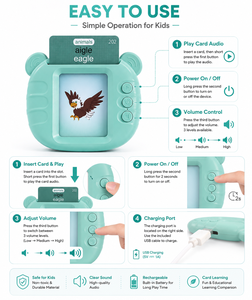 Carte Flash Parlanti, Giocattolo Educativo in 8 Lingue con 224 <span class=keywords><strong>Parole</strong></span>, Sviluppa il Vocabolario e le Abilità Cognitive Attraverso il <span class=keywords><strong>Gioco</strong></span>, OEM/ODM - Product Image 2