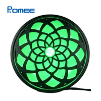 Lumière à effets de motifs rotatifs LED RGBW avec effets de changement de couleur et rotation à double moteur, lumière de scène DMX512