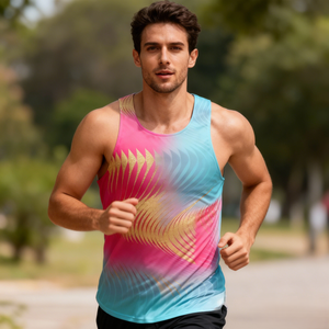 Débardeur de course unisexe personnalisé, multicolore, respirant, léger, à séchage rapide, sans coutures, pour entraînement et marathon - Product Image 5