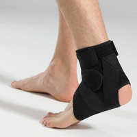 Orthèse de soutien de la cheville en nylon avec logo personnalisé et sangles réglables Compression ferme Stabilisateur Protection du pied pour la saison d'hiver