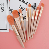 Mini voyage Portable doux pinceaux de maquillage ensemble ombre à paupières fond de teint poudre cils lèvre correcteur Blush maquillage pinceau ensemble