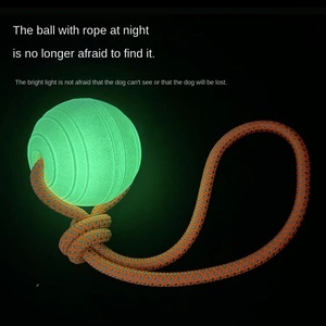 Großhandel 8cm Luminous EVA & Nylon Hunde trainings ball Umwelt freundliches Soft <span class=keywords><strong>Pet</strong></span> Interaktives Spielzeug für den Außenbereich - Product Image 2