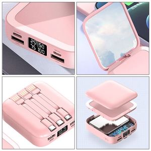 Portable 20000mah Power Bank Custom Mini Size Pink Color Fast <b>Charging</b> Mirror Powerbank with Logo - Product Image 6