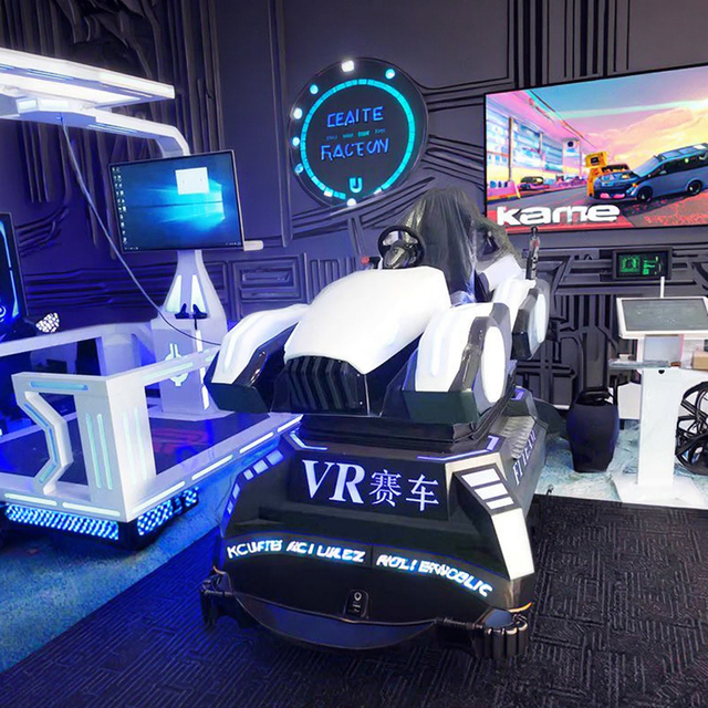 Premium VR Racing Simulator Metal Frame Realistic Driving Experience Public School Arcade Game Machine