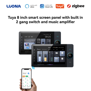 8 Inch Smart Control Panel Central Control Screen With Physical Knob Background Music System for Home Hotel Smart Automation - Product Image 1
