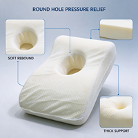Coussin en éponge souple personnalisé OEM ODM avec design à trous ronds, coussin de soutien en mousse épaisse pour chaise de bureau, siège de voiture, siège respirant