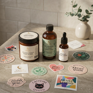 Custom Printed Coated Paper Rigid Boxes with Four-Color Printing and Die Cuts for Skincare Cosmetic Label Sample Cards - Product Image 5