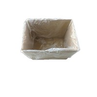 Sac en plastique de haute qualité à quatre côtés avec fond carré, sac transparent en LDPE résistant, sac carré autoportant