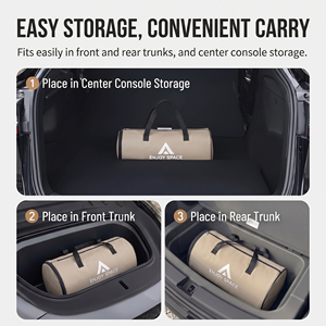 Materasso Gonfiabile per Auto, Materassino da Campeggio, Letto ad Aria per Viaggi, Materasso Pieghevole con Pompa - Product Image 4