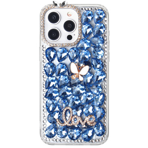 Best Selling KINGSOUL Luxury Diamond TPU+PC+Glass Phone Case for 16 Shockproof Design Glitter Decoration Magnetic Ring - Product Image 2