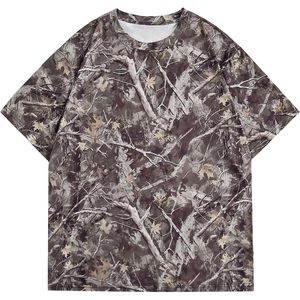 Camiseta de Camuflaje para Hombre FOXA, Camiseta de Caza de Manga Corta, Transpirable, de Poliéster, con Diseño Gráfico - Product Image 1