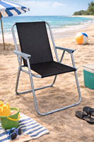 Chaise pliante d'extérieur légère en métal pour camping, patio, plage et barbecue en plein air – Vente en gros