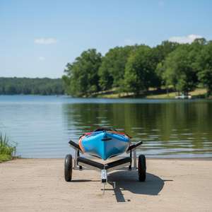 <span class=keywords><strong>Remorque</strong></span> de <span class=keywords><strong>bateau</strong></span> galvanisée robuste à <span class=keywords><strong>essieu</strong></span> unique, porte-canot et kayak, <span class=keywords><strong>remorque</strong></span> à kayak avec longueur réglable – Meilleur <span class=keywords><strong>prix</strong></span> - Product Image 2