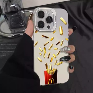 <span class=keywords><strong>Coque</strong></span> de téléphone créative motif frites pour <span class=keywords><strong>iPhone</strong></span> 17, étui PC amusant style alimentaire pour <span class=keywords><strong>iPhone</strong></span> 16 15 14 <span class=keywords><strong>13</strong></span> 12 11 Pro Max - Product Image 4