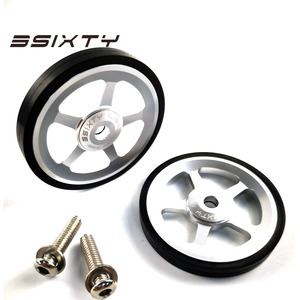 360易轮<span class=keywords><strong>2pcs</strong></span>易轮，适用于Brompton折叠自行车合金超轻轮 - Product Image 3