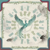Tapis de table de mahjong de style chinois en forme de paon, en boue de diatomée, résistant aux taches, résistant à l'usure, absorbant l'eau, facile à nettoyer, pour le jeu